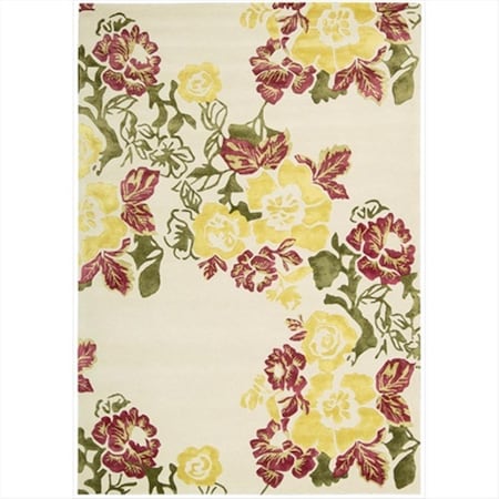 Nourison Wildflowers Area Rug Collection Ivory 8 Ft X 11 Ft Rectangle 99446117533